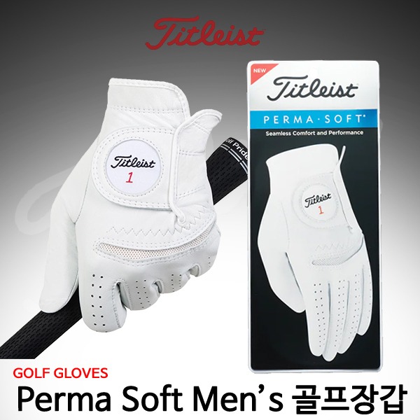 [아쿠쉬네트코리아정품]타이틀리스트 퍼마 소프트 Perma soft Men&#039;s 골프장갑 [남성용] 무료배송